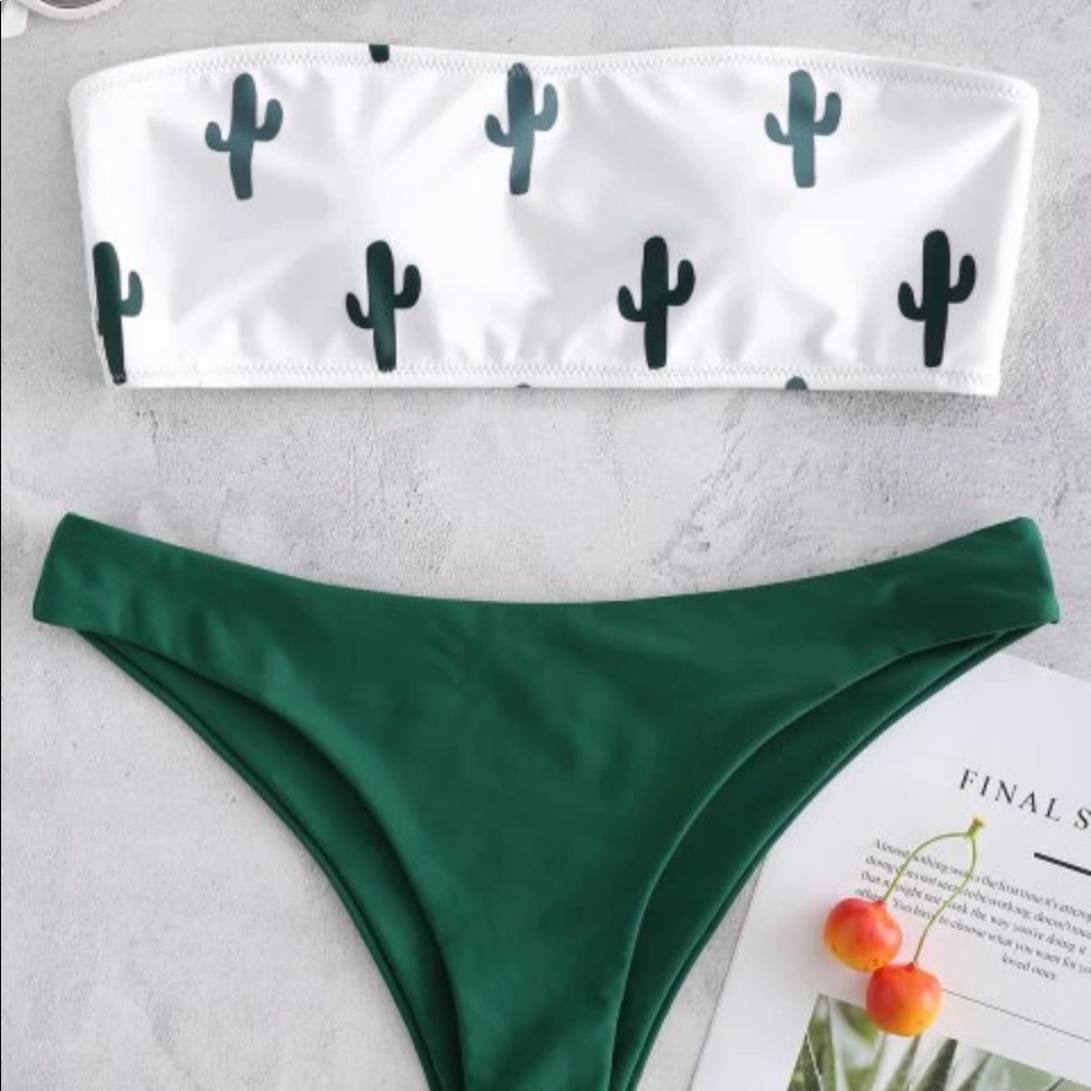 Cactus Bandeau Bikini